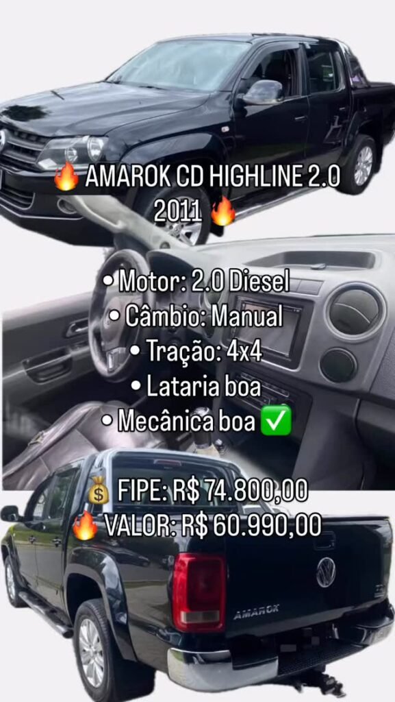 🔥 AMAROK CD HIGHLINE 2.0 2011 🔥